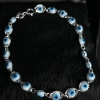 pulseira de olho grego azul claro
