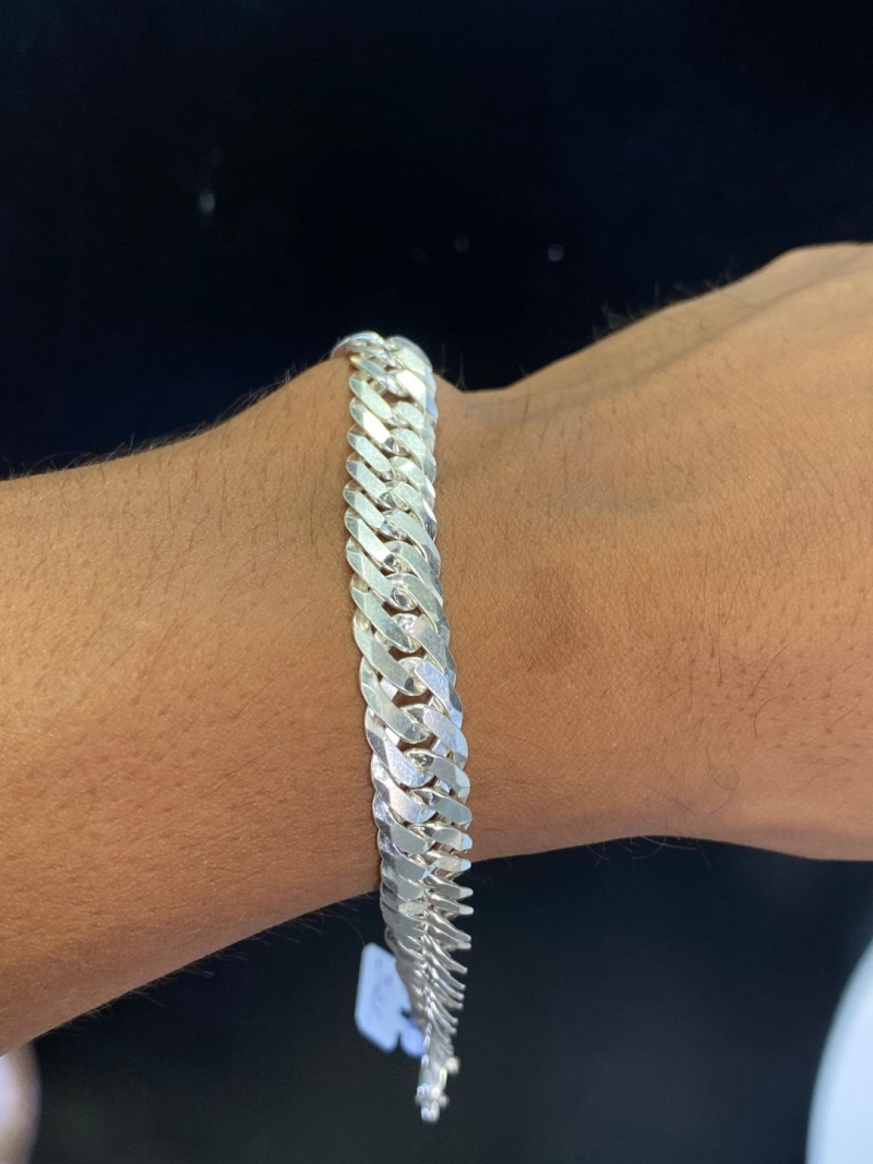 Pulseira Grumet elo duplo 10mm prata 925 - Image 2