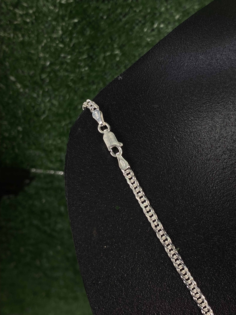 Corrente 3mm - escama de peixe elo duplo - prata 925 - Image 2