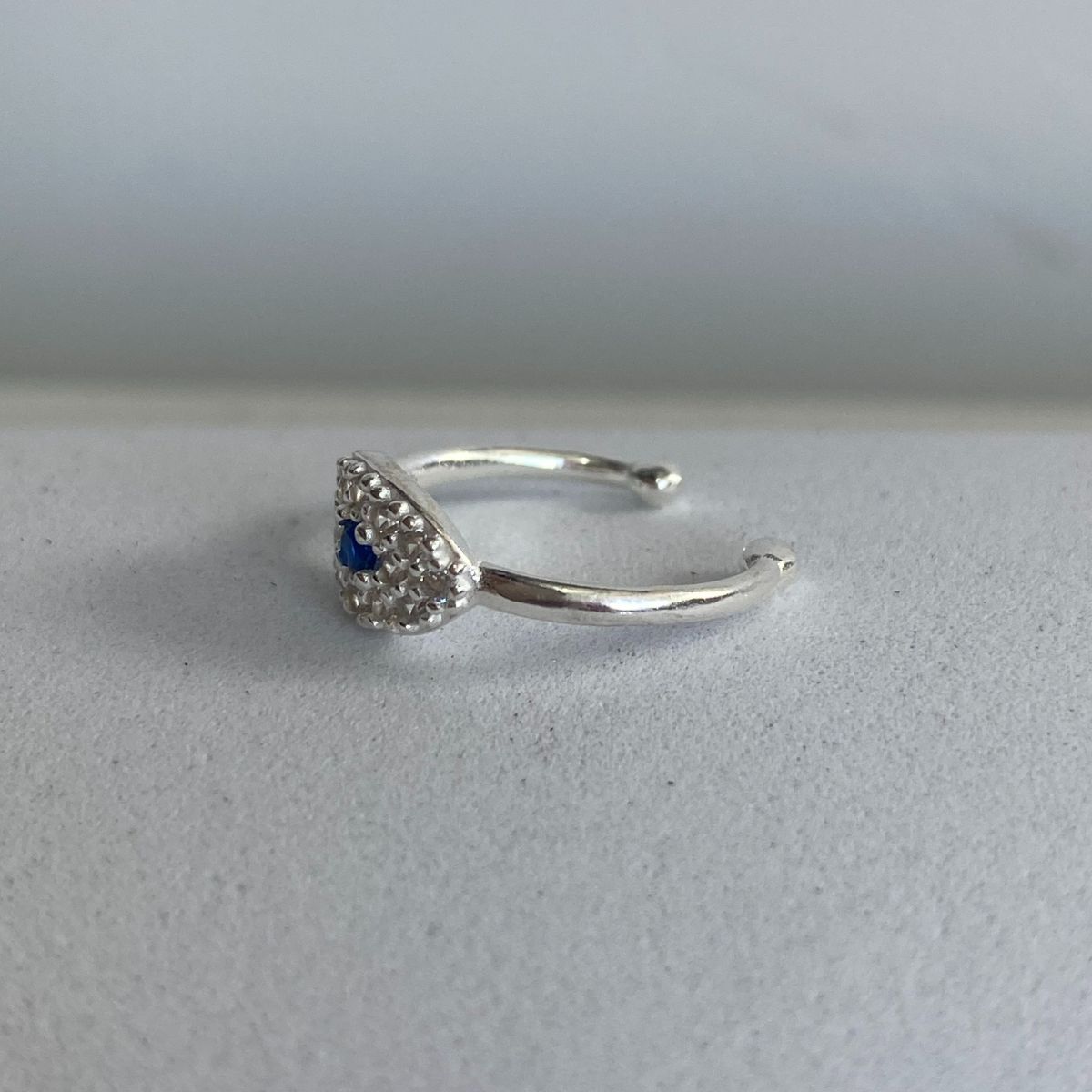 Conch olho grego cravejado prata 925 - FAKE - Image 3