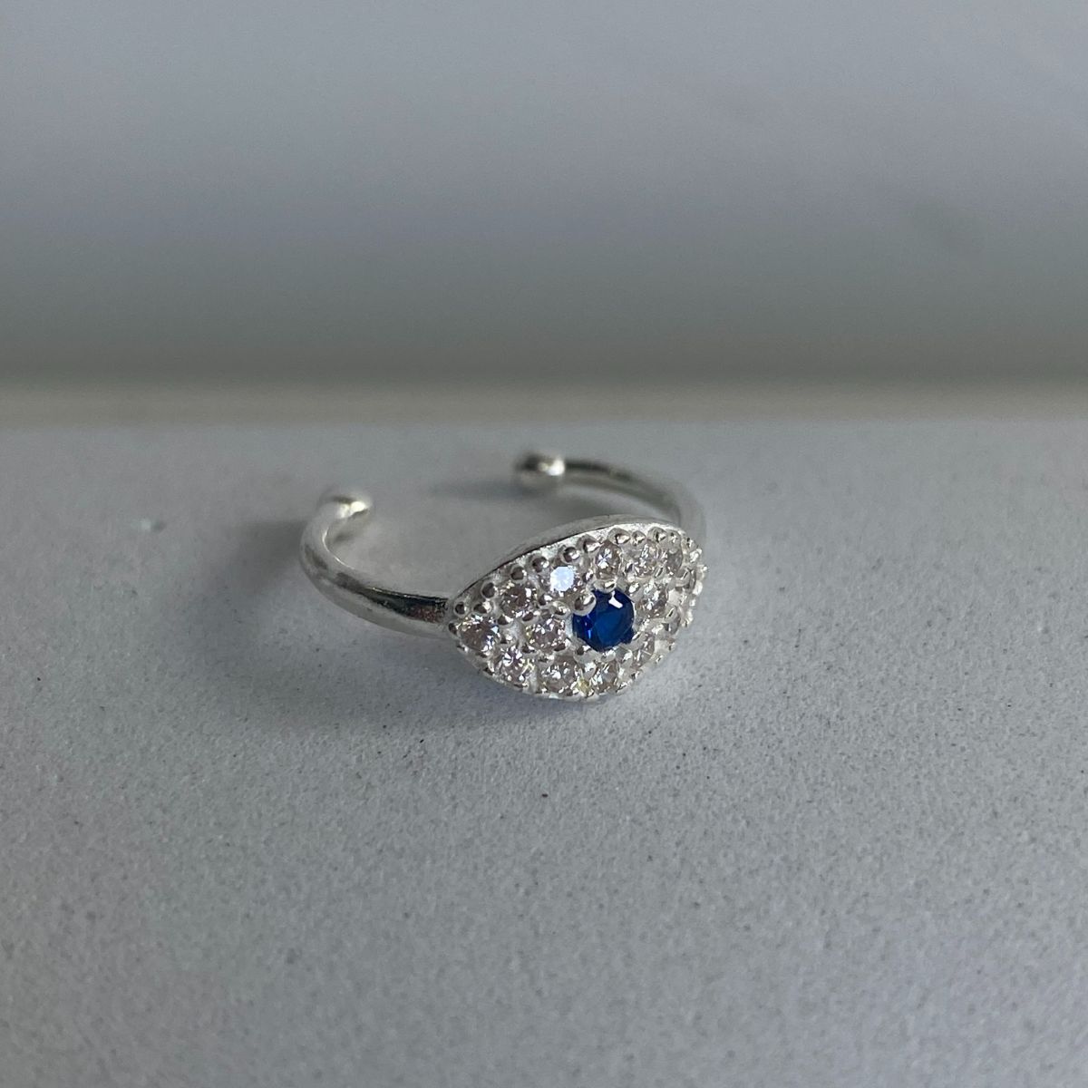 Conch olho grego cravejado prata 925 - FAKE