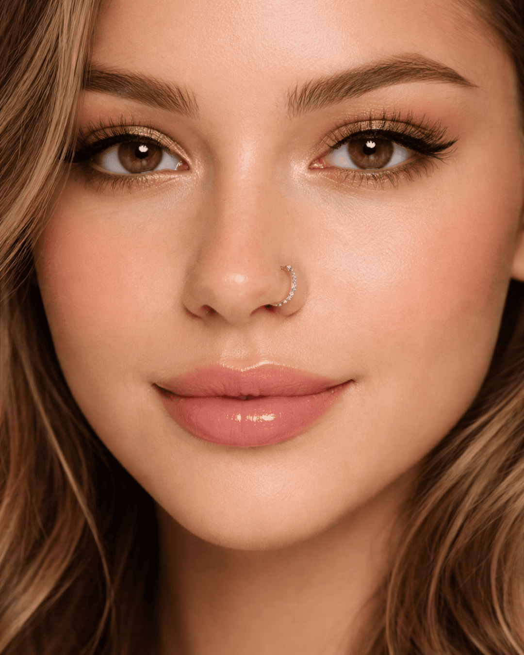 Argola cravejada - Piercing cravejado - piercing com pedrinhas - Image 2