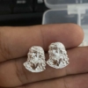 brinco chapado Face de Jesus - Banhado
